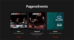 Desktop Screenshot of paganoevents.com