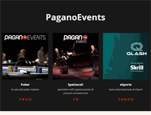 Tablet Screenshot of paganoevents.com
